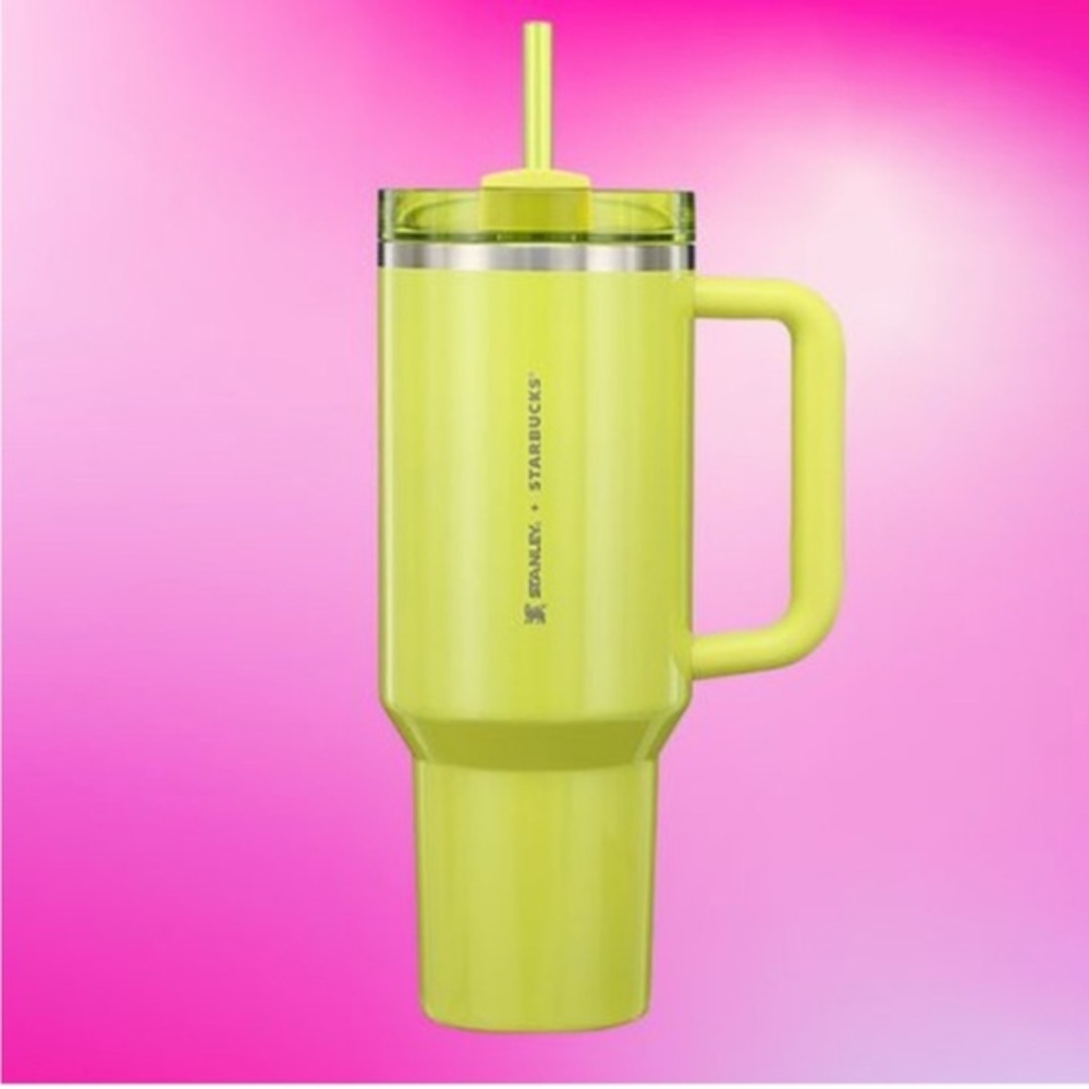 Lime Green Starbucks x Stanley Quencher 40oz